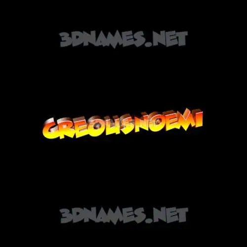 creousnoemi in Black Background style - 3D name wallpaper