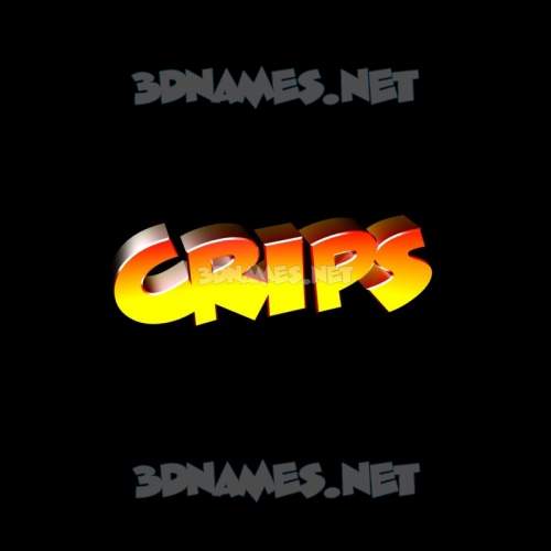 Preview of Black Background 3D name for "crips"