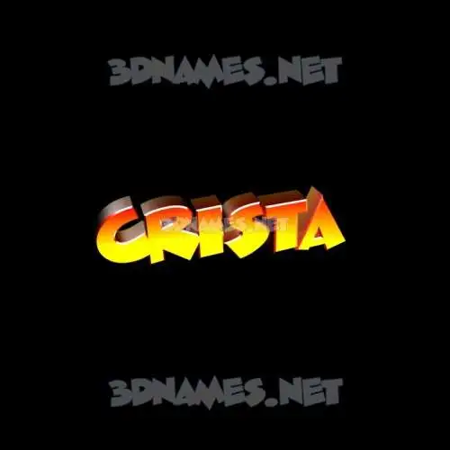 crista in Black Background style - 3D name wallpaper crista in Black Background style - 3D name wallpaper