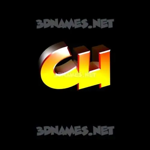 cu in Black Background style - 3D name wallpaper