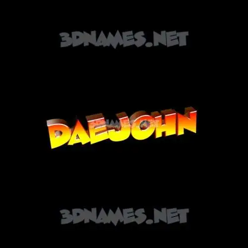 daejohn in Black Background style - 3D name wallpaper daejohn in Black Background style - 3D name wallpaper