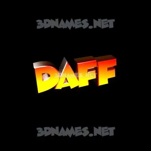 daff in Black Background style - 3D name wallpaper daff in Black Background style - 3D name wallpaper