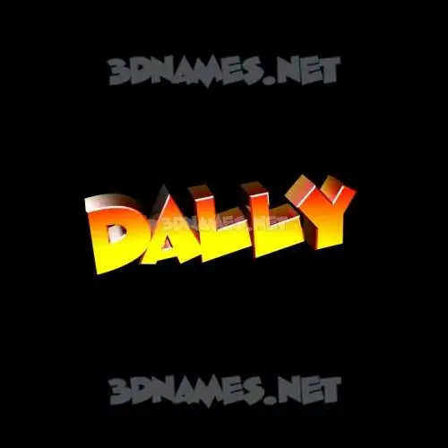 dally in Black Background style - 3D name wallpaper dally in Black Background style - 3D name wallpaper