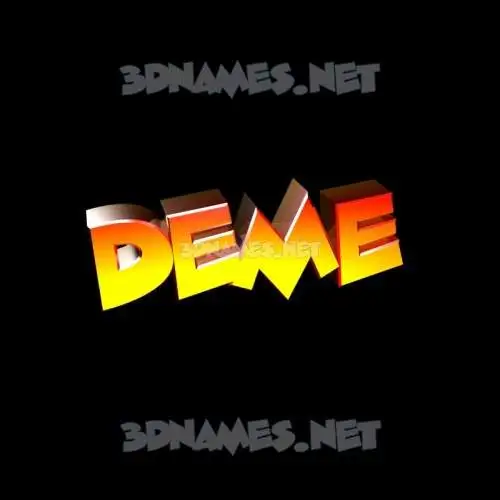 deme in Black Background style - 3D name wallpaper deme in Black Background style - 3D name wallpaper