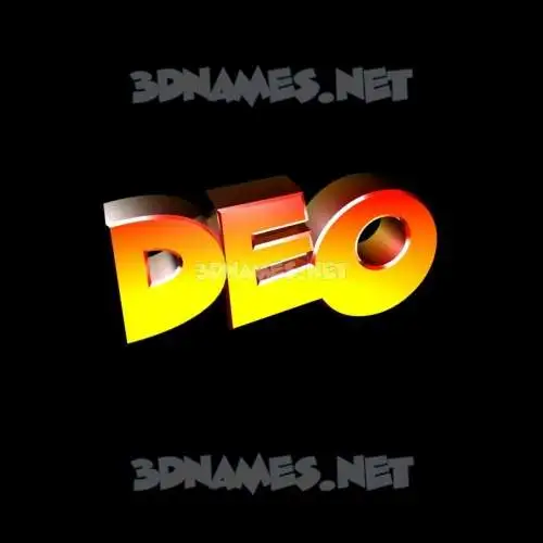 deo in Black Background style - 3D name wallpaper