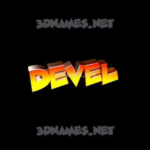 devel in Black Background style - 3D name wallpaper devel in Black Background style - 3D name wallpaper