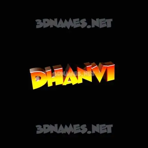 dhanvi in Black Background style - 3D name wallpaper dhanvi in Black Background style - 3D name wallpaper