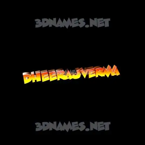 dheerajverma in Black Background style - 3D name wallpaper