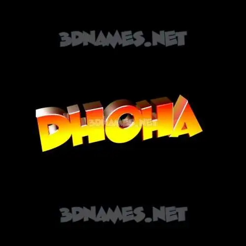 dhoha in Black Background style - 3D name wallpaper dhoha in Black Background style - 3D name wallpaper