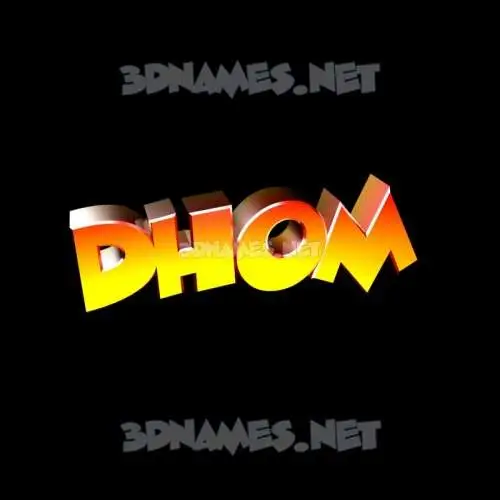 dhom in Black Background style - 3D name wallpaper dhom in Black Background style - 3D name wallpaper