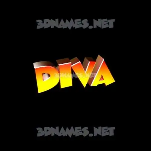 diva in Black Background style - 3D name wallpaper diva in Black Background style - 3D name wallpaper