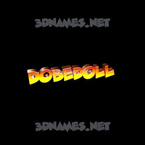 dobedoll in Black Background style - 3D name wallpaper dobedoll in Black Background style - 3D name wallpaper