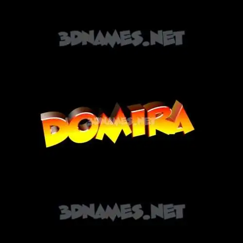 domira in Black Background style - 3D name wallpaper