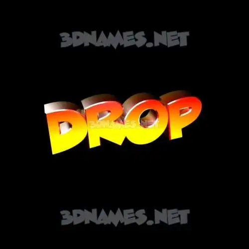 drop in Black Background style - 3D name wallpaper drop in Black Background style - 3D name wallpaper