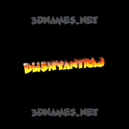 dushyantraj in Black Background style - 3D name wallpaper