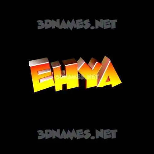 ehya in Black Background style - 3D name wallpaper ehya in Black Background style - 3D name wallpaper