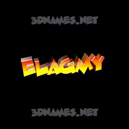 elagmy in Black Background style - 3D name wallpaper elagmy in Black Background style - 3D name wallpaper