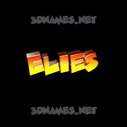elies in Black Background style - 3D name wallpaper elies in Black Background style - 3D name wallpaper