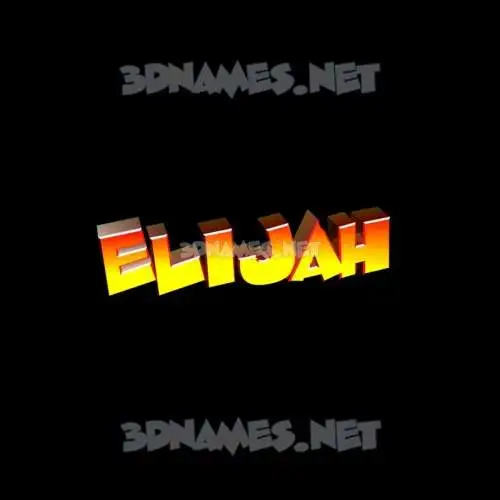 elijah in Black Background style - 3D name wallpaper