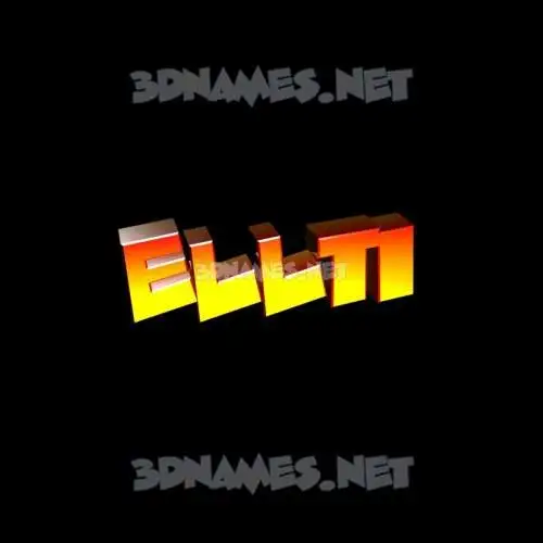 ellti in Black Background style - 3D name wallpaper