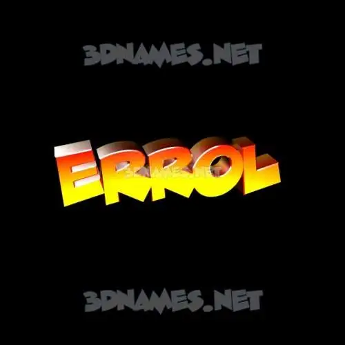 errol in Black Background style - 3D name wallpaper