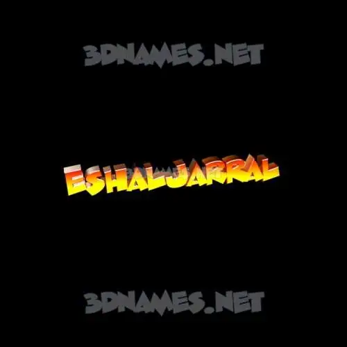 eshaljarral in Black Background style - 3D name wallpaper eshaljarral in Black Background style - 3D name wallpaper