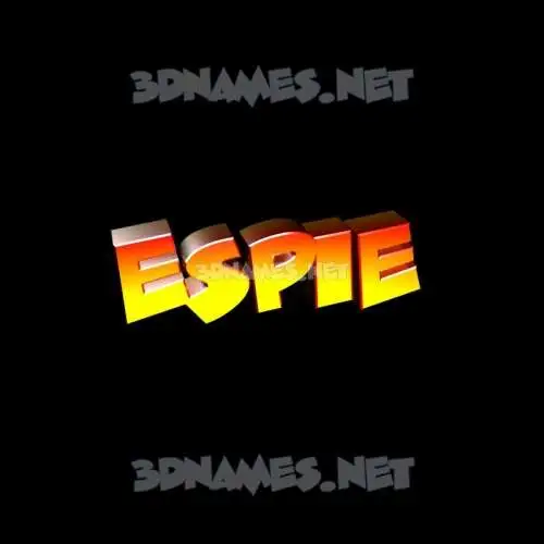 espie in Black Background style - 3D name wallpaper espie in Black Background style - 3D name wallpaper