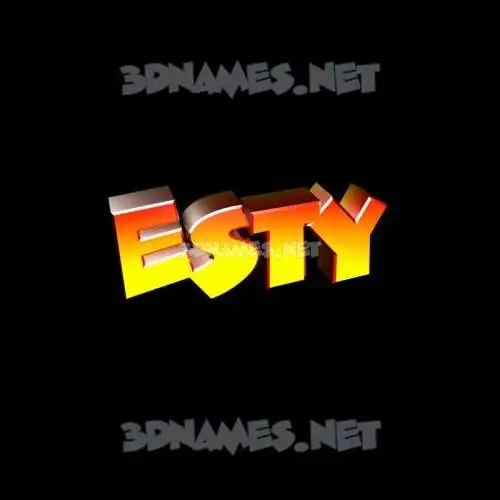 esty in Black Background style - 3D name wallpaper esty in Black Background style - 3D name wallpaper