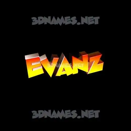 evanz in Black Background style - 3D name wallpaper evanz in Black Background style - 3D name wallpaper