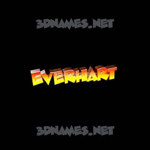 everhart in Black Background style - 3D name wallpaper