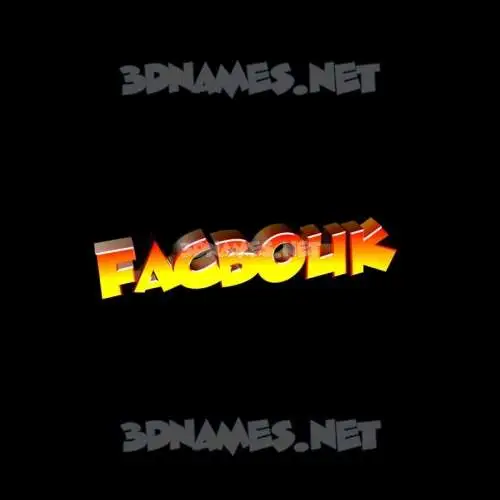 facbouk in Black Background style - 3D name wallpaper facbouk in Black Background style - 3D name wallpaper