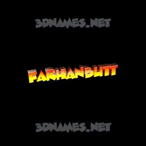 farhanbutt in Black Background style - 3D name wallpaper farhanbutt in Black Background style - 3D name wallpaper