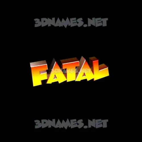 fatal in Black Background style - 3D name wallpaper