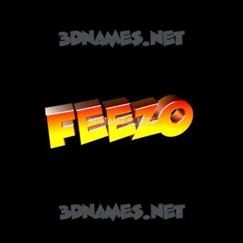 feezo in Black Background style - 3D name wallpaper feezo in Black Background style - 3D name wallpaper