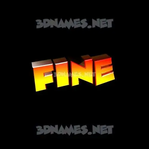fine in Black Background style - 3D name wallpaper fine in Black Background style - 3D name wallpaper