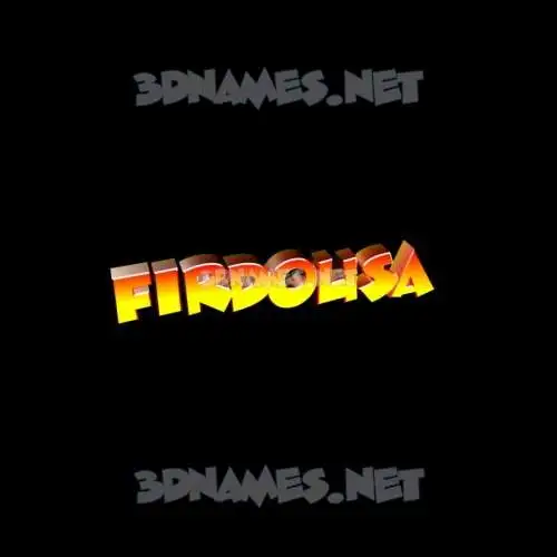firdousa in Black Background style - 3D name wallpaper firdousa in Black Background style - 3D name wallpaper
