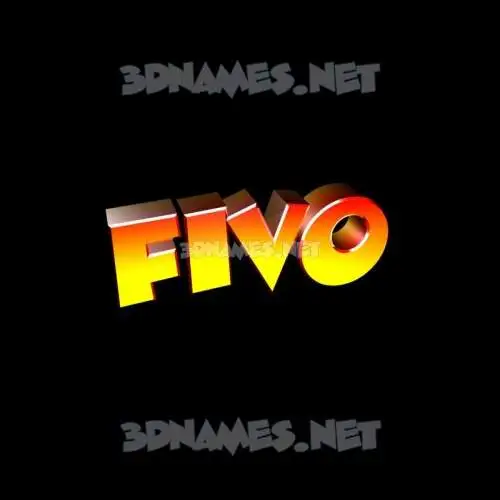 fivo in Black Background style - 3D name wallpaper