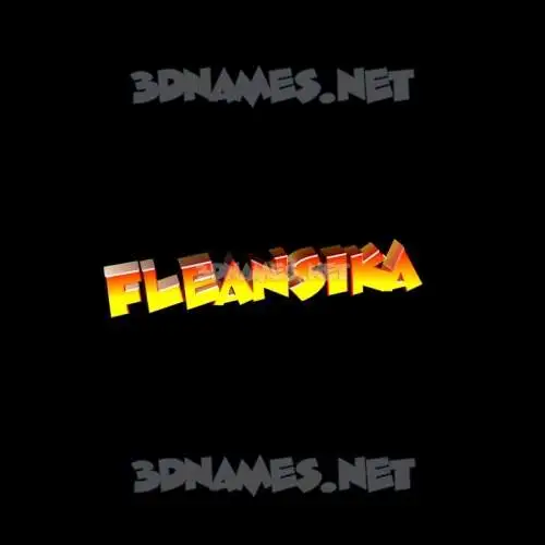 fleansika in Black Background style - 3D name wallpaper fleansika in Black Background style - 3D name wallpaper