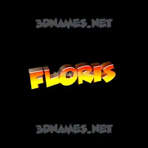 floris in Black Background style - 3D name wallpaper floris in Black Background style - 3D name wallpaper