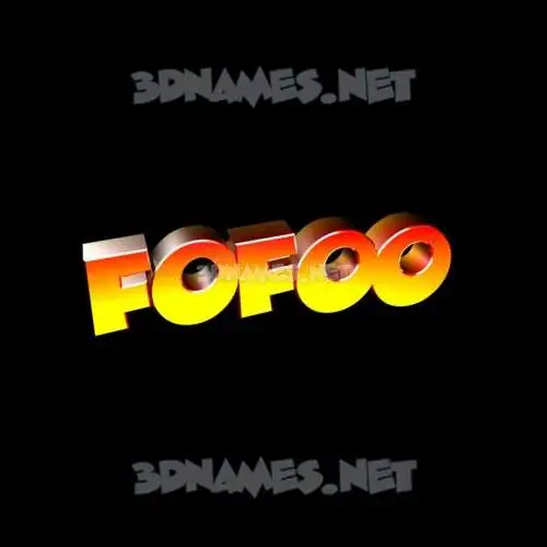 fofoo in Black Background style - 3D name wallpaper fofoo in Black Background style - 3D name wallpaper