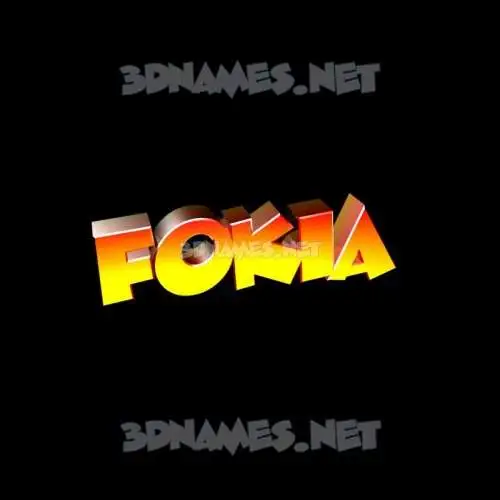 fokia in Black Background style - 3D name wallpaper fokia in Black Background style - 3D name wallpaper