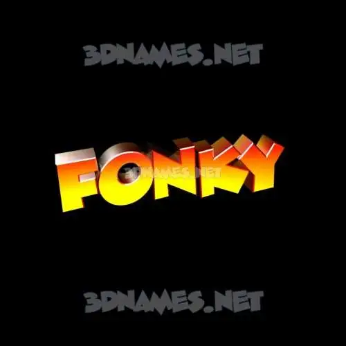 fonky in Black Background style - 3D name wallpaper fonky in Black Background style - 3D name wallpaper