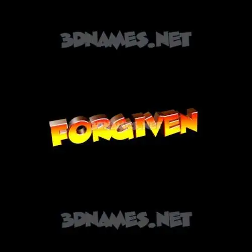 forgiven in Black Background style - 3D name wallpaper forgiven in Black Background style - 3D name wallpaper