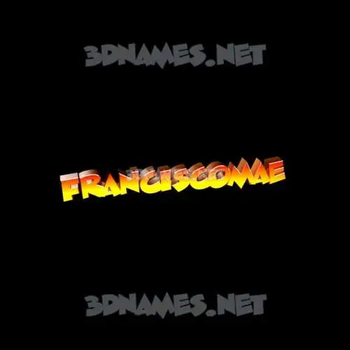 franciscomae in Black Background style - 3D name wallpaper franciscomae in Black Background style - 3D name wallpaper