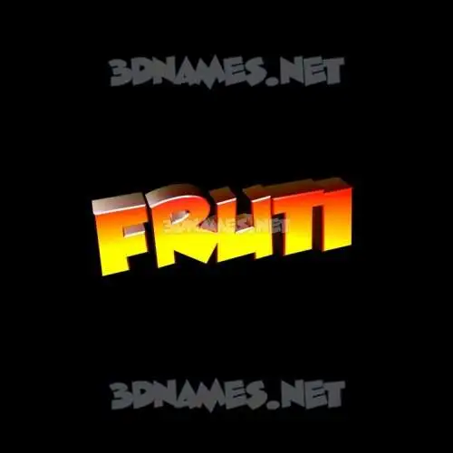fruti in Black Background style - 3D name wallpaper fruti in Black Background style - 3D name wallpaper