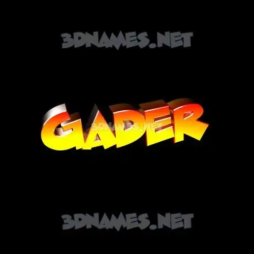 gader in Black Background style - 3D name wallpaper gader in Black Background style - 3D name wallpaper