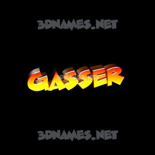 gasser in Black Background style - 3D name wallpaper gasser in Black Background style - 3D name wallpaper