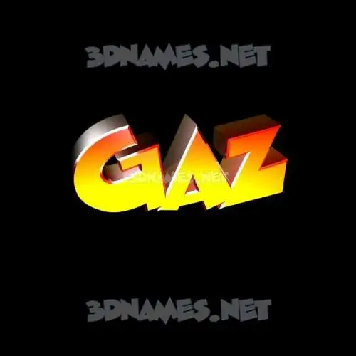 gaz in Black Background style - 3D name wallpaper gaz in Black Background style - 3D name wallpaper