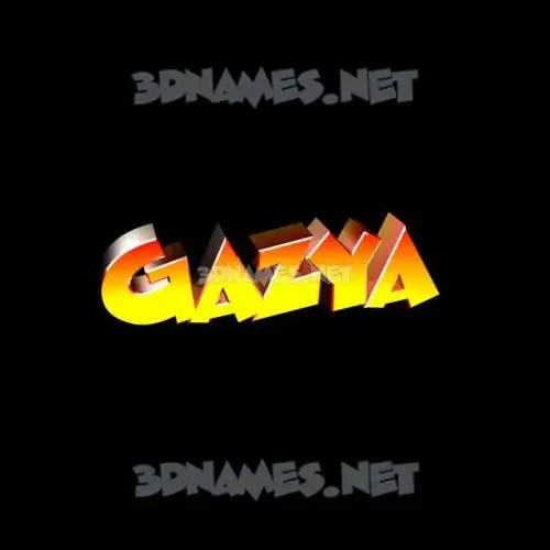 gazya in Black Background style - 3D name wallpaper gazya in Black Background style - 3D name wallpaper