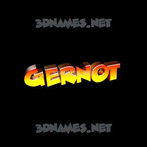 gernot in Black Background style - 3D name wallpaper